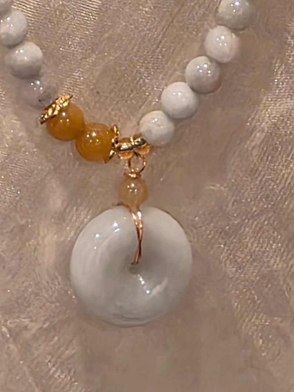 Natural Jadeite Jade beaded necklace